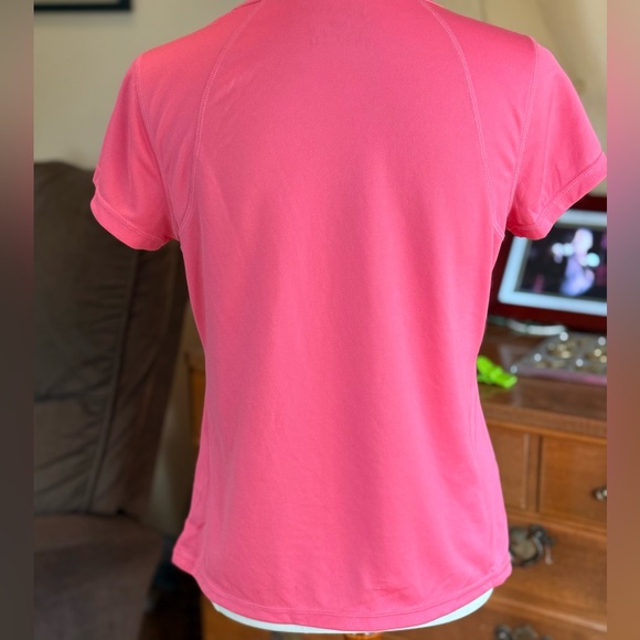 Xersion Women's Coral V-Neck Short Sleeve performance shirt - Picture 4 of 9